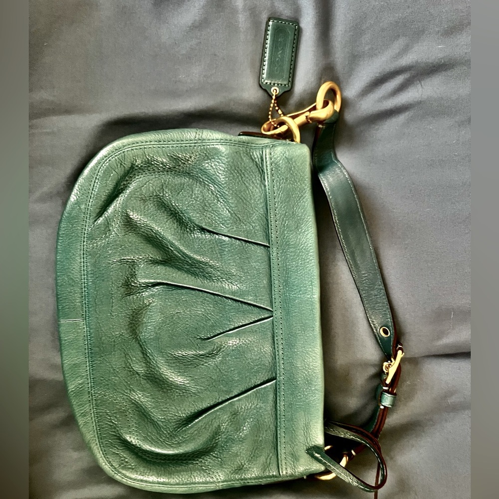 COACH purse blue/teal